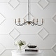 preview thumbnail 14 of 30, Nola 34.75" 6-Light Bohemian Farmhouse Iron LED Chandelier, by JONATHAN Y