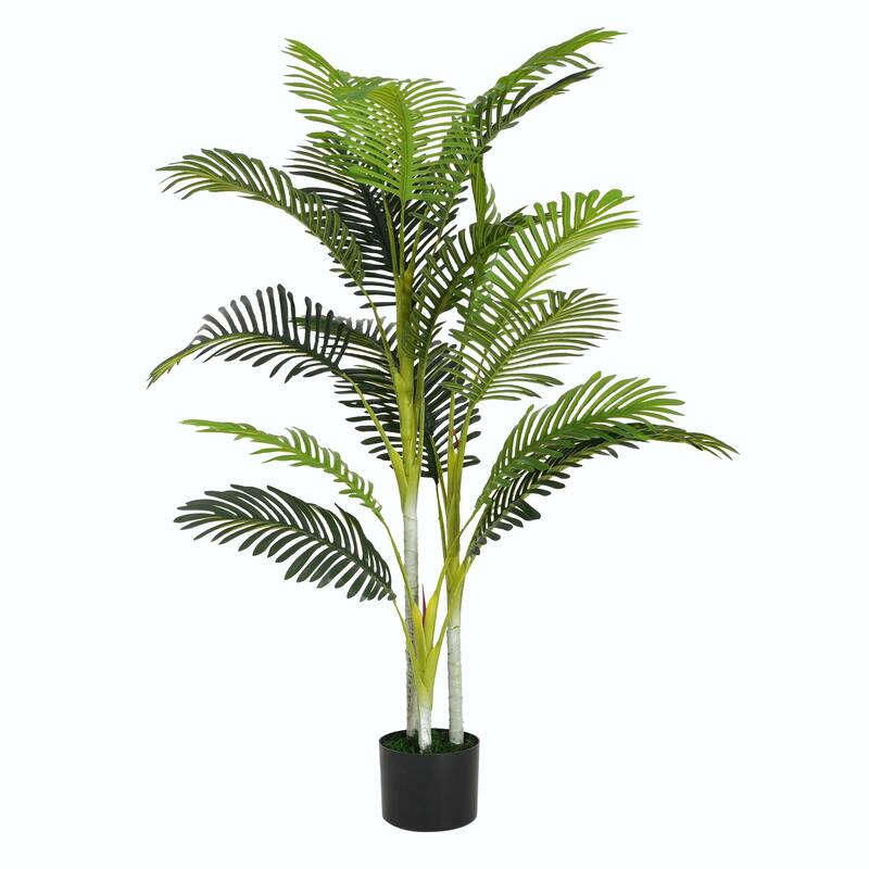 61" Artificial Palm Trees with Pots, Set of 2