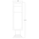 preview thumbnail 3 of 6, Z-Lite Barwick 23" Tall LED Outdoor Pier Mount Post Light