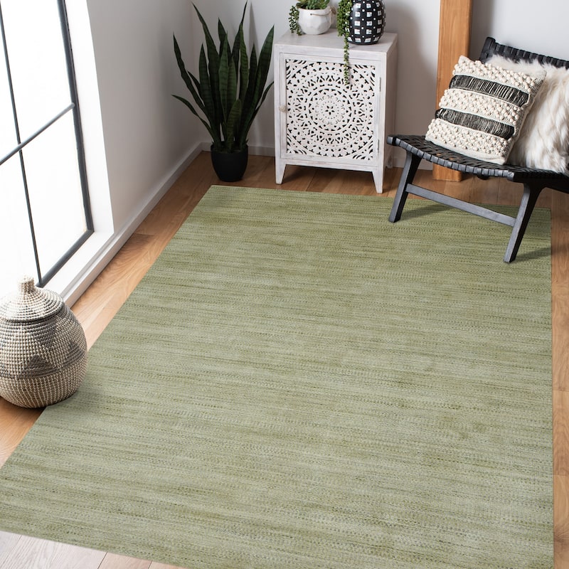 The Gray Barn Waddesdon Transitional Hand-woven Area Rug - 3' x 5' - Green