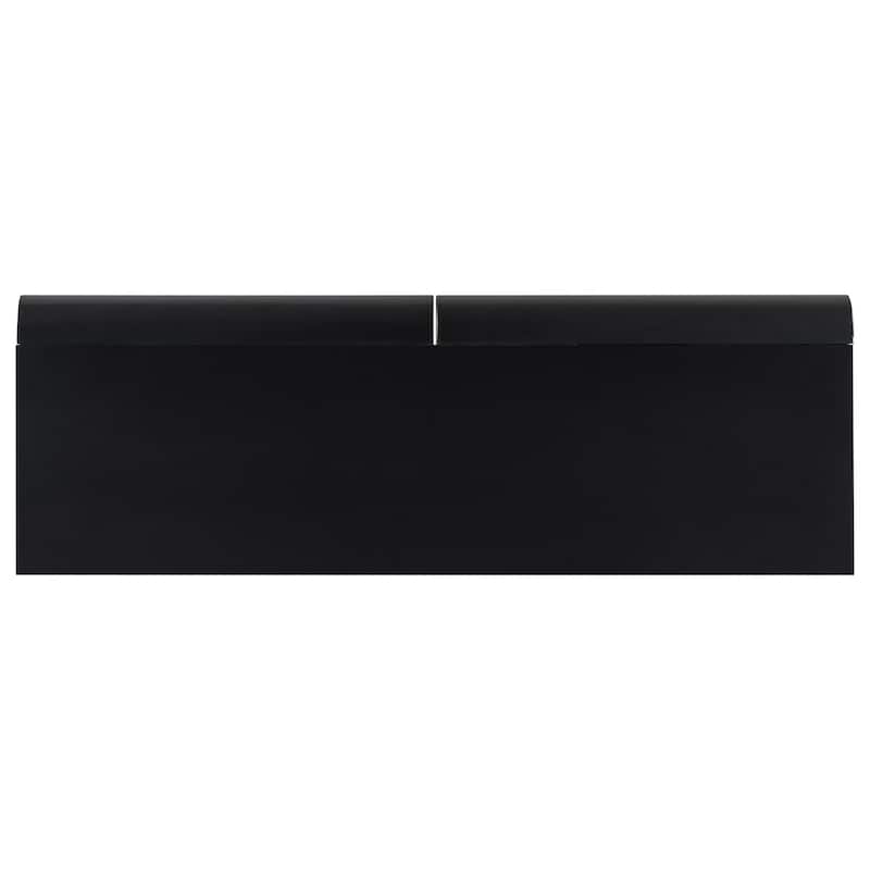 47.6" Modern Painted Entryway Table with 2 Curved Drawers,Space-Saving Hallway Table with Geometric Legs