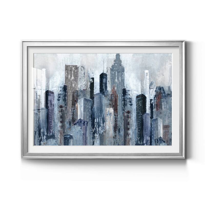 City Mood Premium Framed Print - Ready to Hang - 22.5X30.5 - Silver