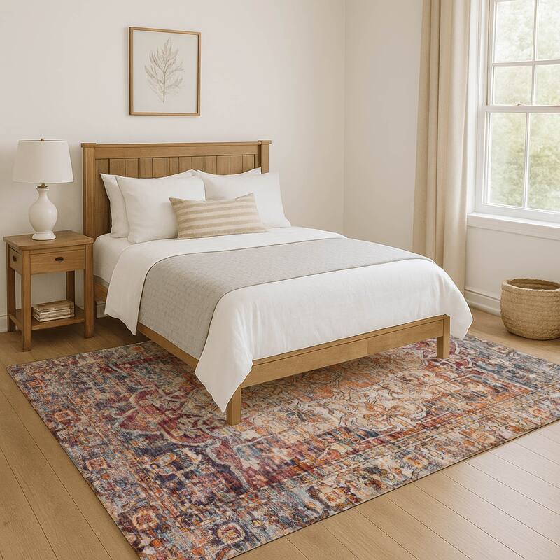 Premium Washable Super Soft Vintage Traditional Mayfield Rug