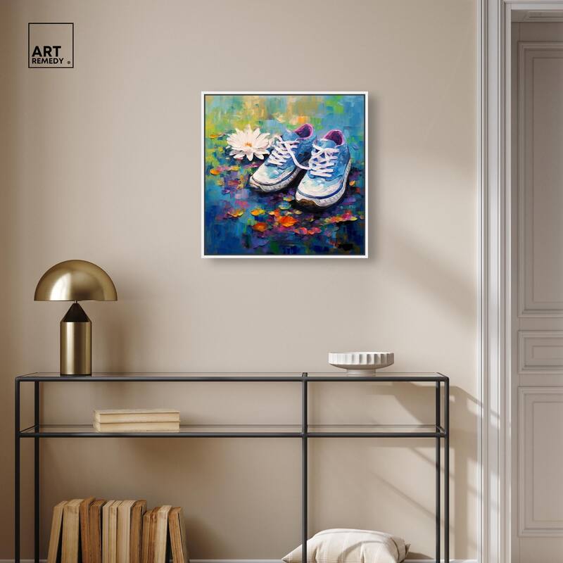 Lily Pad Sneakers Canvas by Art Remedy