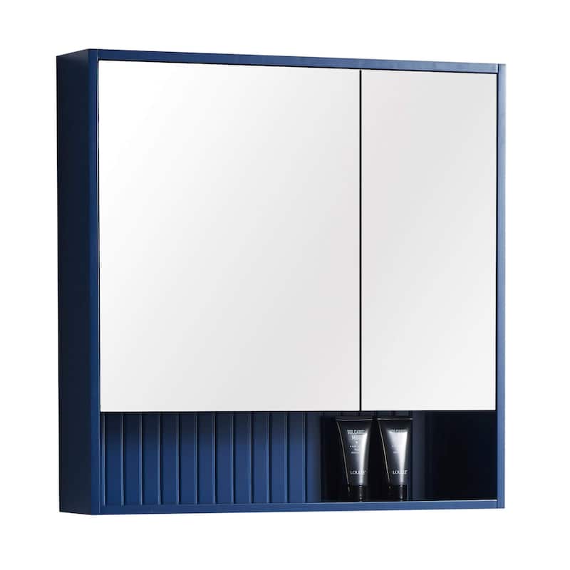 Venezian Medicine Cabinet - 28" - Navy Blue