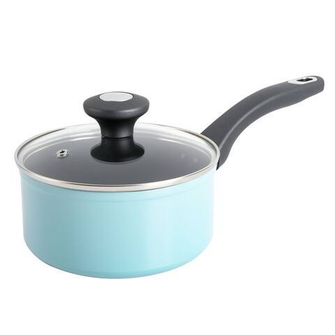 Martha Stewart Everyday Bowcroft 1.6 Quart Aluminum Saucepan with Lid