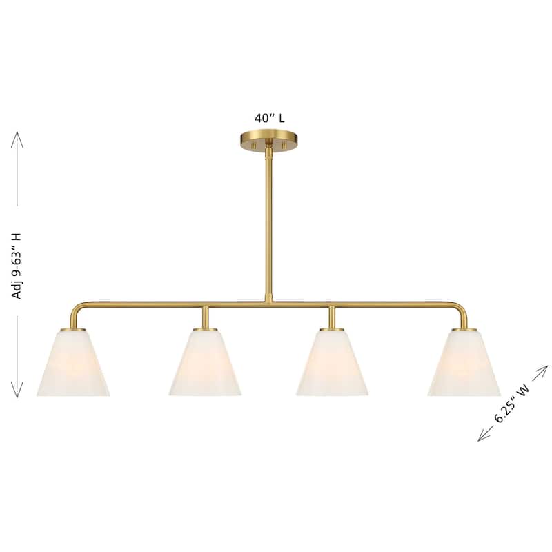 Blair 4-Light Linear Chandelier