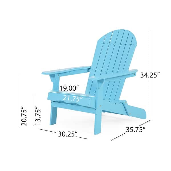 dimension image slide 0 of 6, Malibu Outdoor Acacia Wood Adirondack Chair by Christopher Knight Home