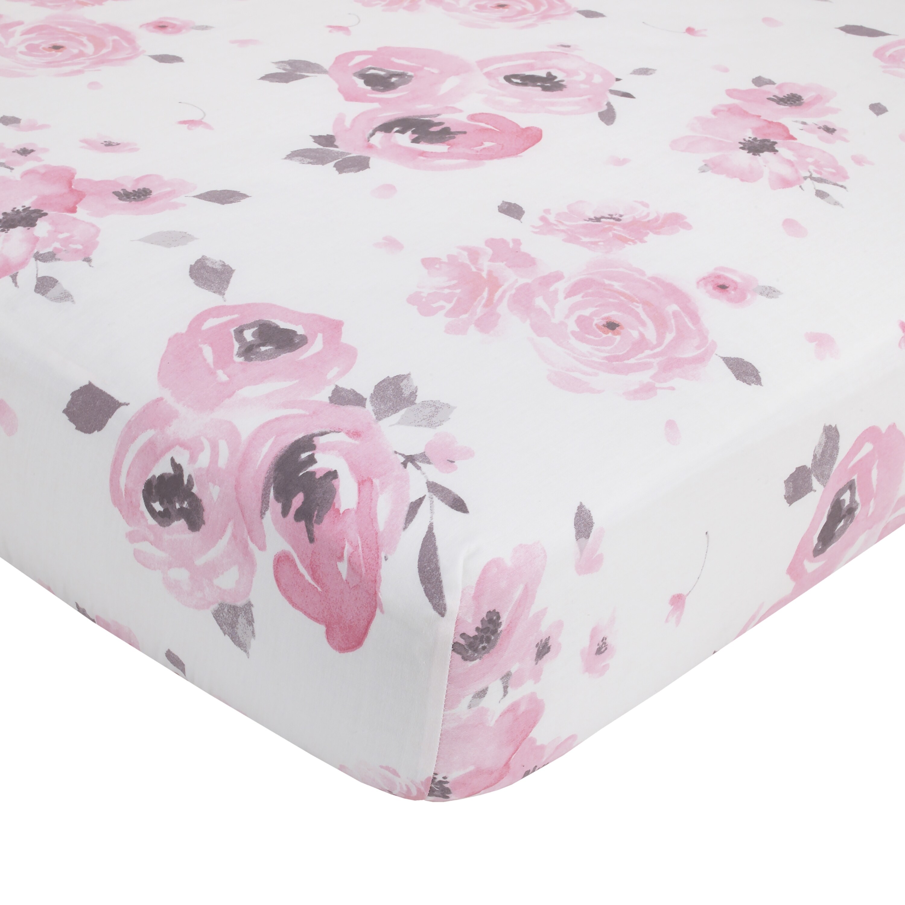 Dreamer watercolor floral crib bedding shop