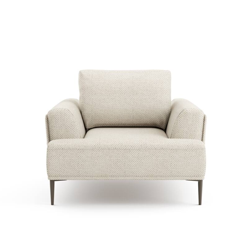 Furniture of America Paola Mid-Century Modern 3-Piece Beige Chenille Adjustable Sofa Setwith Extendable Back