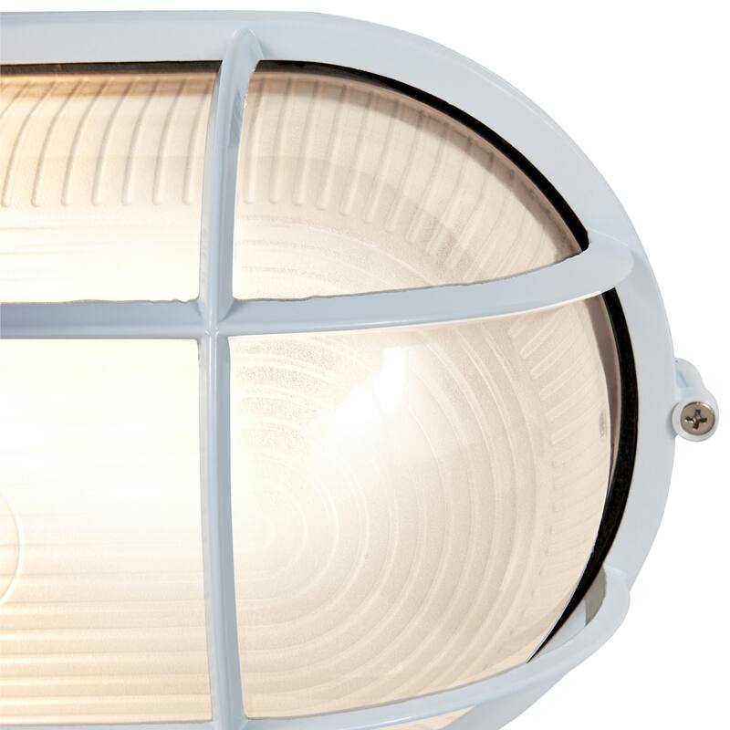 Access Lighting Nauticus Dual Mount - Wet Location Bulkhead - Frosted Glass Shade - Replaceable LED