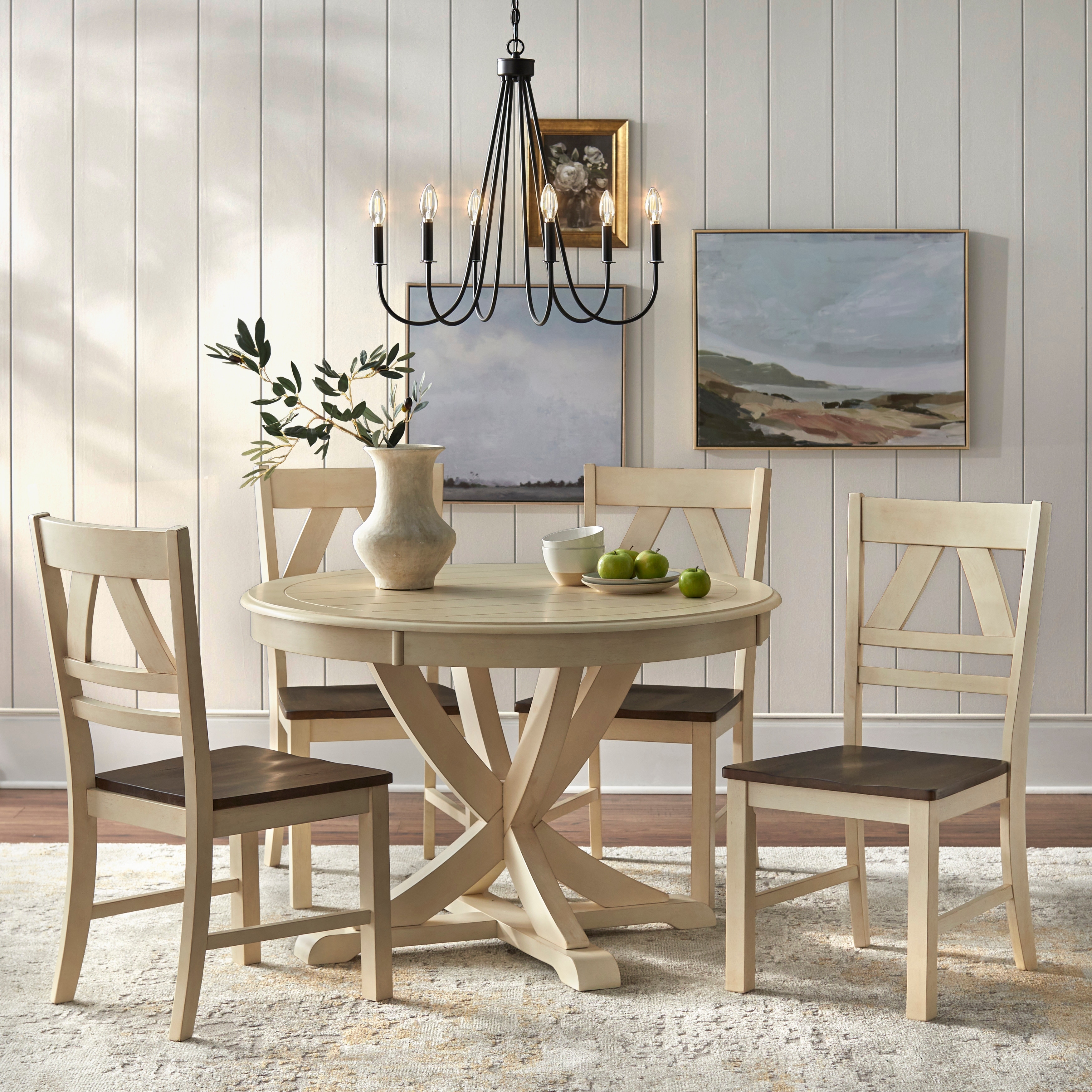 Country style best sale dining set