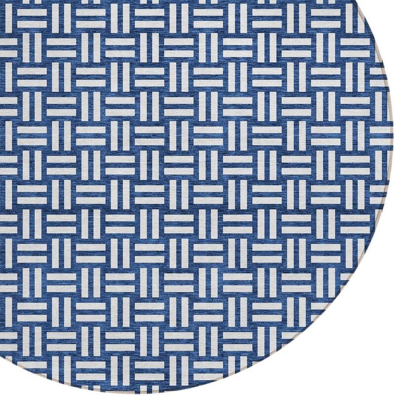 HomeRoots Geometric Transitional Rectangle Outdoor Rug