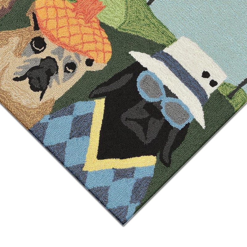 Liora Manne Frontporch Putts & Mutts Indoor/Outdoor Rug