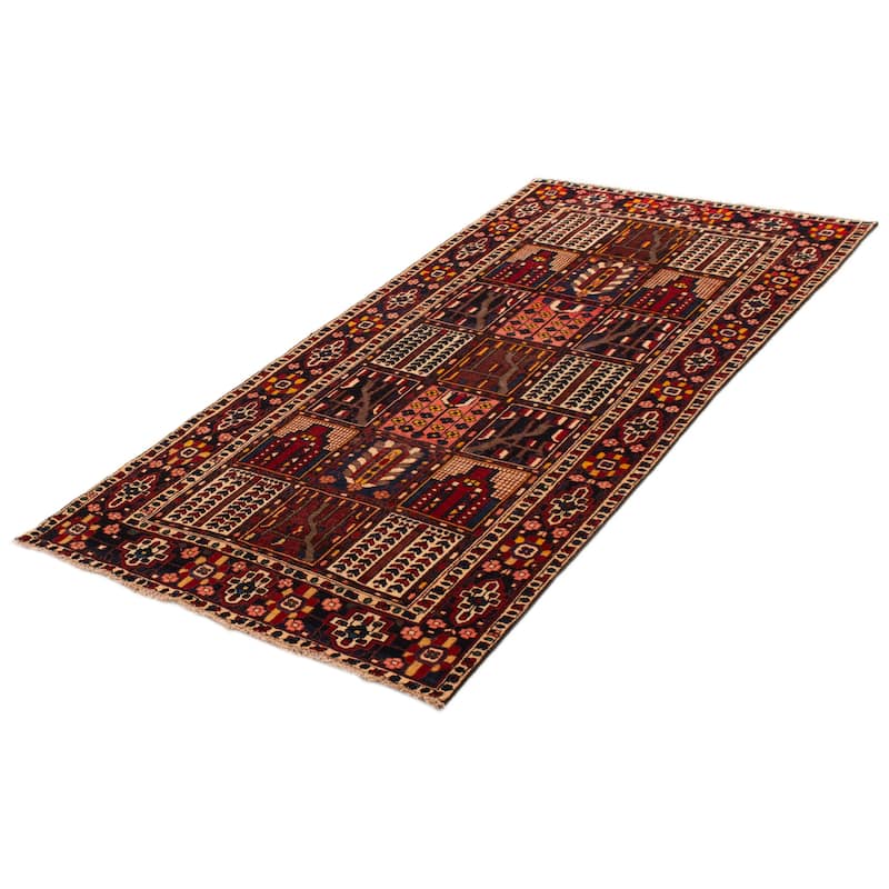 ECARPETGALLERY Hand-knotted Kayseri Vintage Red Wool Rug - 4'11 x 10'1
