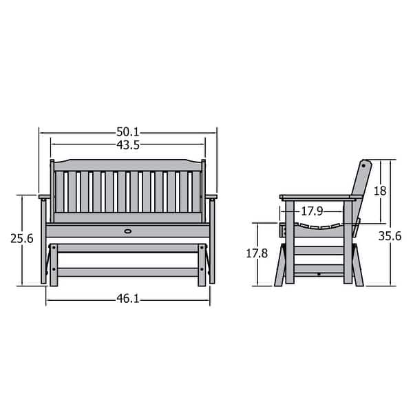 HIGHWOOD Lehigh Garden Glider Bench