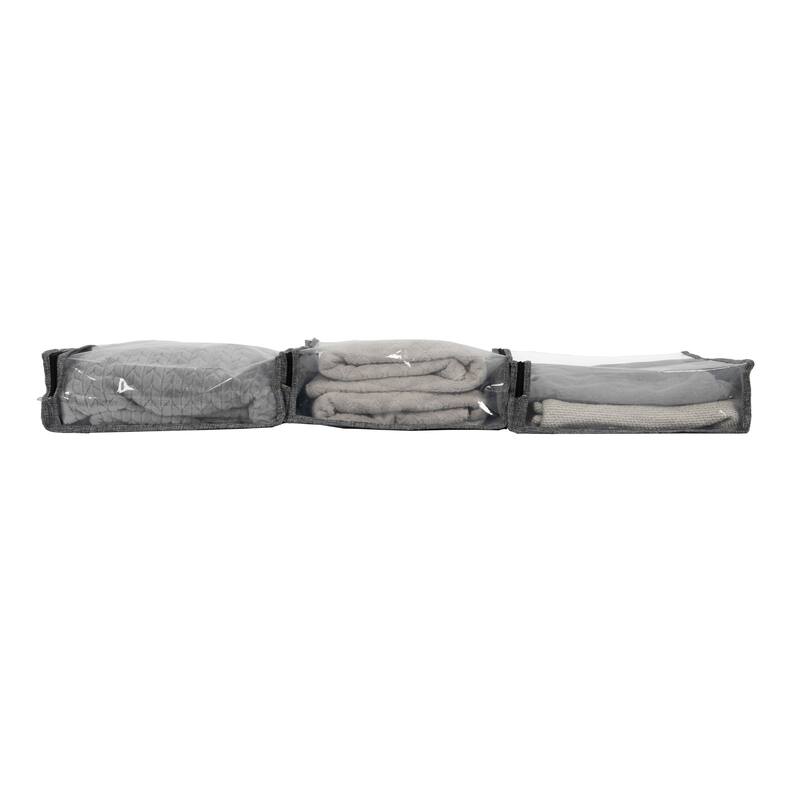 Household Essentials Zippered Sweater Storage Bags with Clear Vision Panel - 16.0"L x 13.3"W x 4.0"H