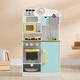 preview thumbnail 2 of 7, Teamson Kids - Little Chef Florence Classic Play Kitchen - White/Green & Yellow - 21.5" L x 11.63" W x 35.5" H