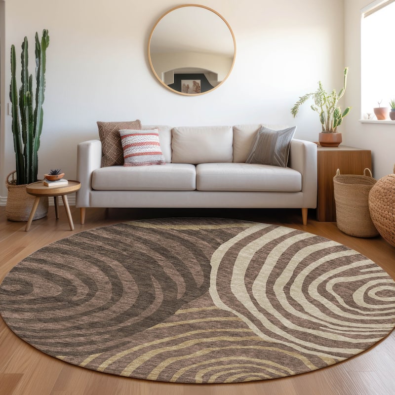 Machine Washable Indoor/ Outdoor Chantille Contemporary Dimensions Rug