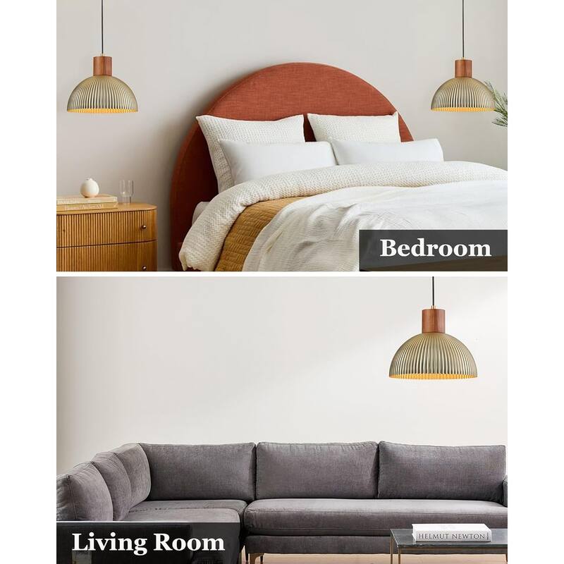 12 inch hanging lamp brushed brass pendant light metal hallway light