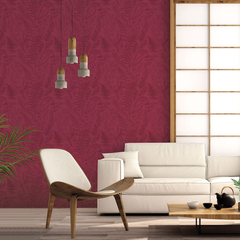 Galerie Wallcoverings Into The Wild Botanical Leaf Non-woven Matte Wallpaper Roll