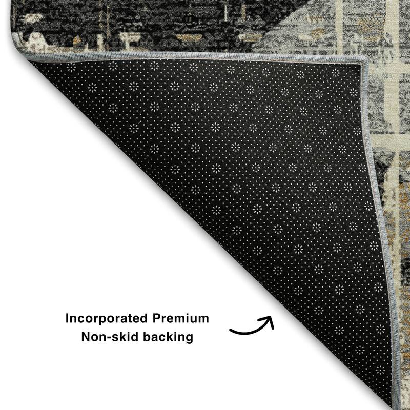 Premium Washable Super Soft Hatch Diamond Mayfield Rug