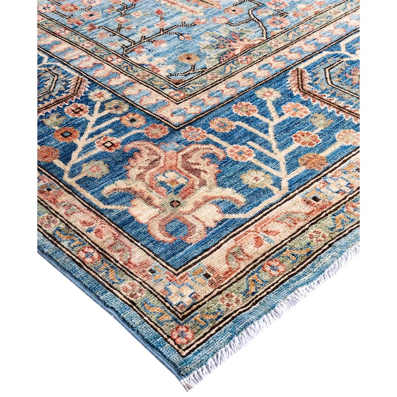 Serapi One-of-a-Kind Hand-Knotted Area Rug - Blue - 8' 0" x 9' 10"