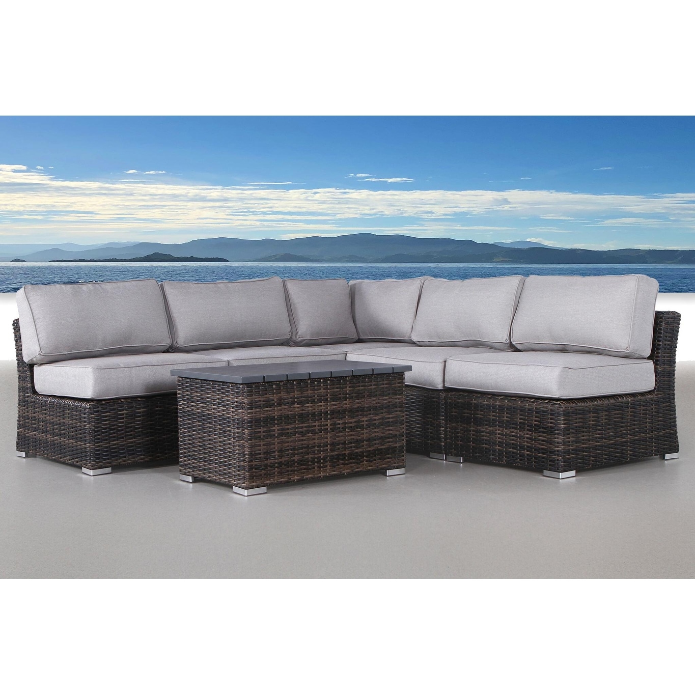 Sloane grey best sale rattan garden set
