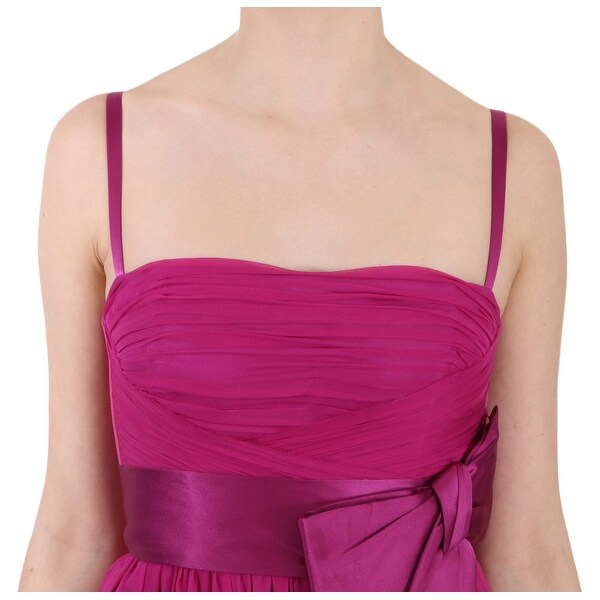 fuchsia pink gown