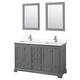 Option Dark Gray, Chrome Trim, White Quartz Top