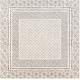 preview thumbnail 16 of 22, Artistic Weavers Tiffany Grey Bohemian Border Area Rug 6'7" Square - Medium Grey