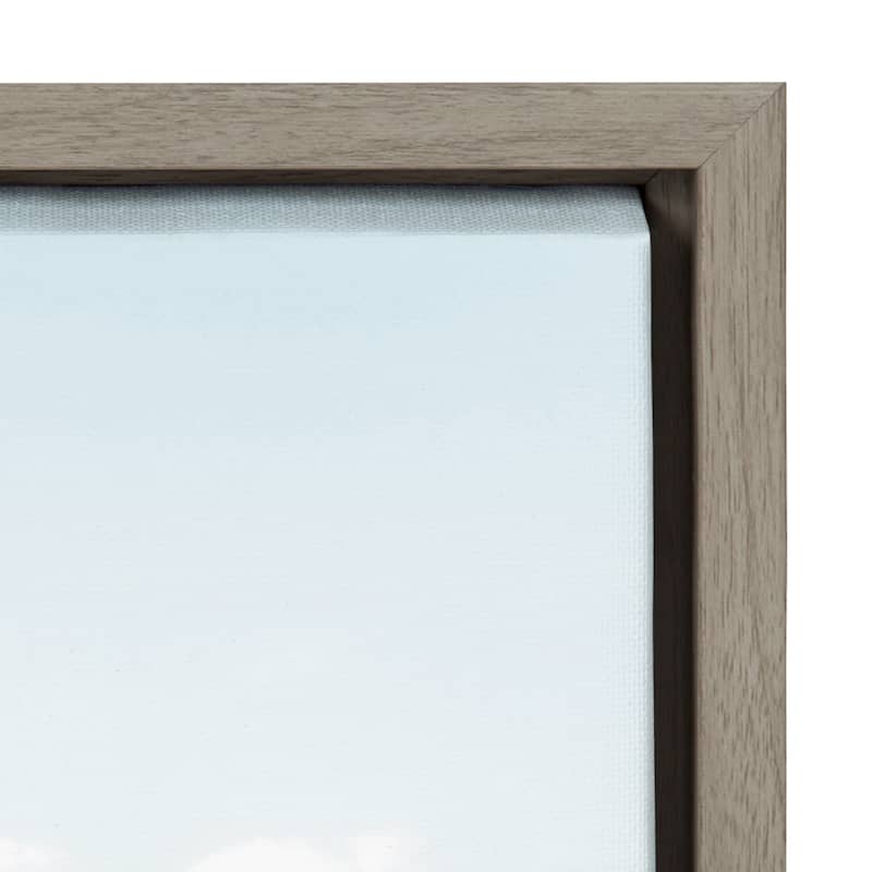 Kate and Laurel Sylvie Wooden Pier Framed Canvas by Amy Peterson