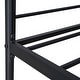 preview thumbnail 5 of 18, Metal Full Size House Bed with Trundle and Built-in Shelf and Grid,Kids and Baby