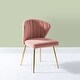 preview thumbnail 76 of 105, Luna Modern Glam Upholstered Tufted Back Side Accent Dining Chair with Small Base by HULALA HOME