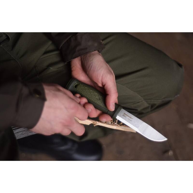Kansbol Fixed Blade Knife with Sandvik Blade & Multi Mount - Green