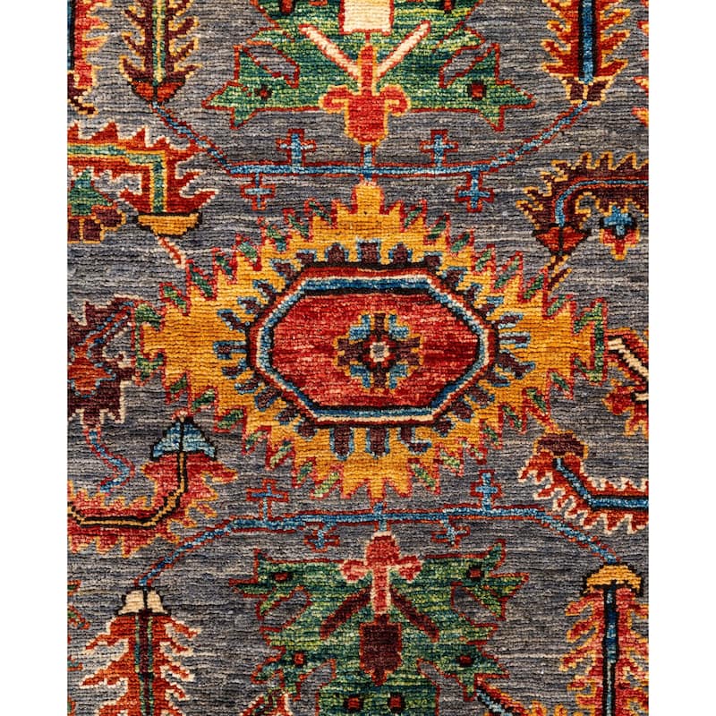 Serapi One-of-a-Kind Hand-Knotted Area Rug - Gray - 4' 2" x 5' 10"
