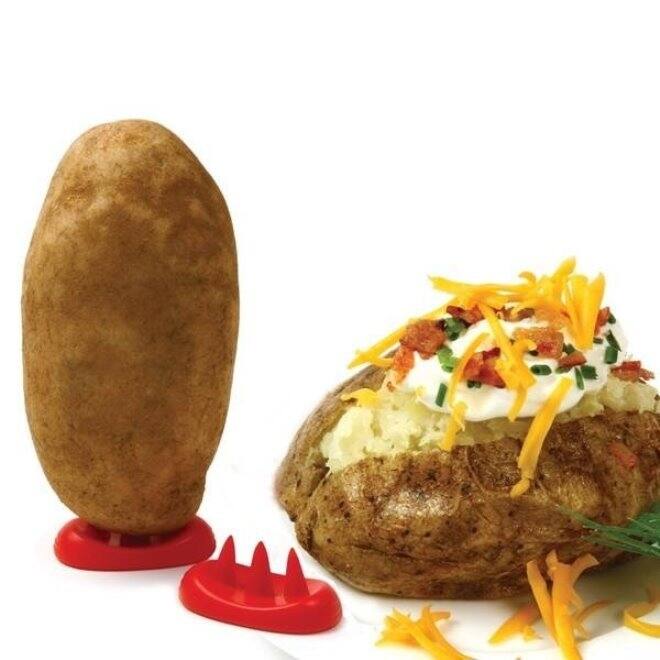Norpro Microwave Safe Upright Potato Feet Cooking Spud Stand