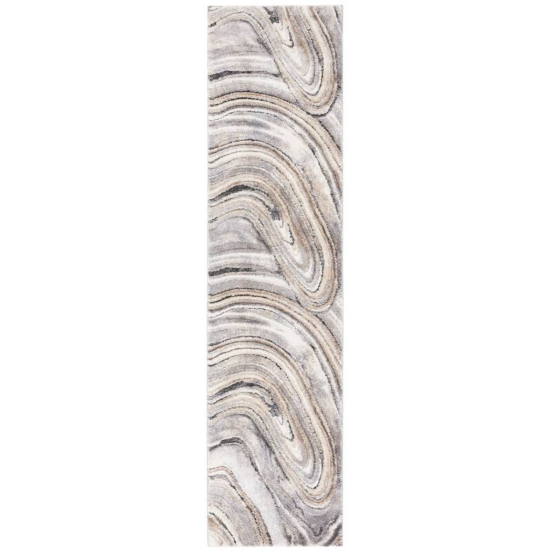 SAFAVIEH Cyrus Shag Vicenta Abstract 1-inch Thick Rug