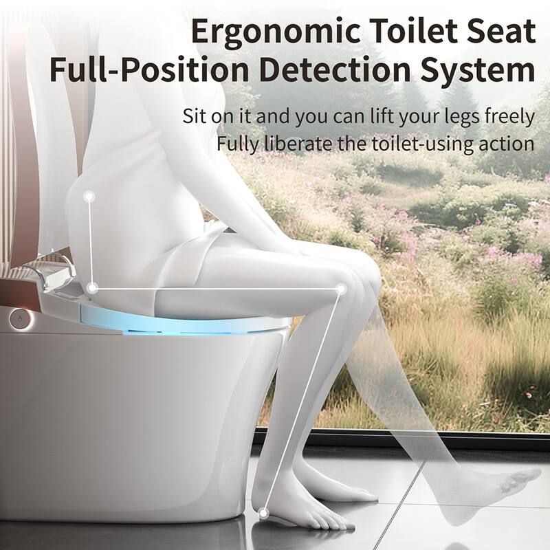 Smart Toilet Bidet One Piece Elongated with Built In Tank. Auto Open Close. Heated Seat. Warm Water. Dryer. CSA Certified