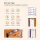 preview thumbnail 11 of 23, Stufurhome Solid Wooden Jewelry Box with 5-Drawers Built-in Necklace hook and Mirror Brown