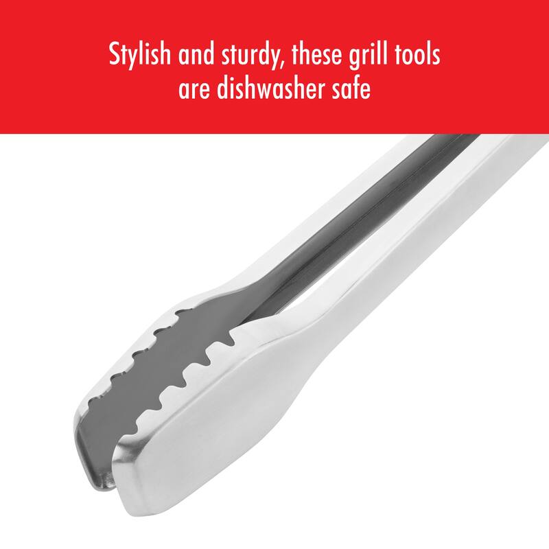 ZWILLING BBQ+ 16 inch Triple Rivet Stainless Steel Locking Grill Tongs - 1 unit