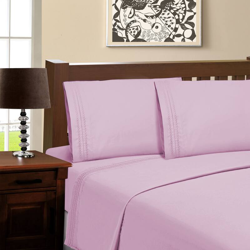 Superior Brushed Microfiber Solid Deep Pocket Sheet Set