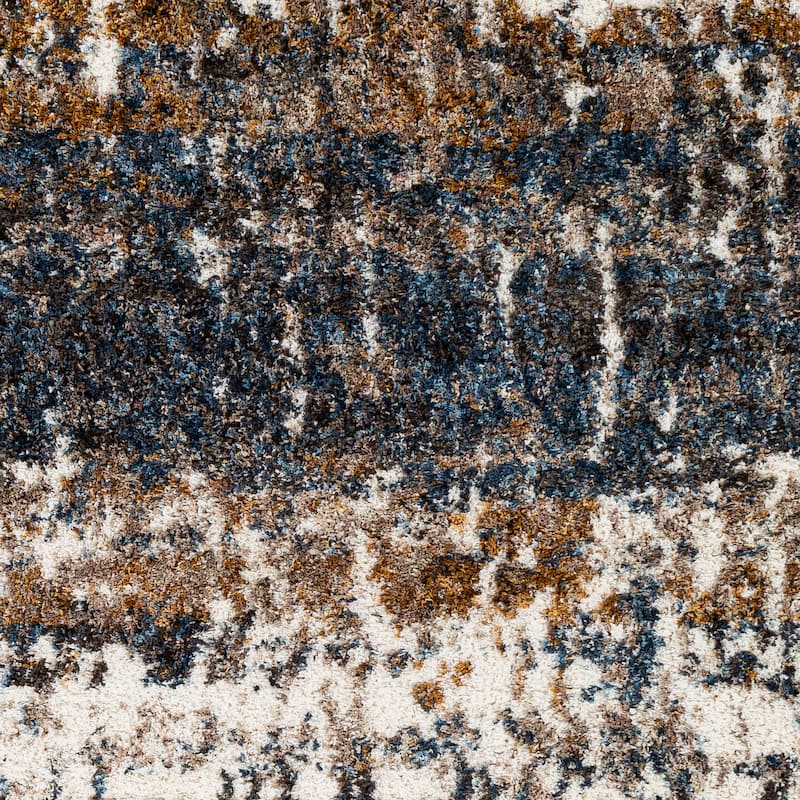 Livabliss Cathal Abstract Stripe Shag Area Rug