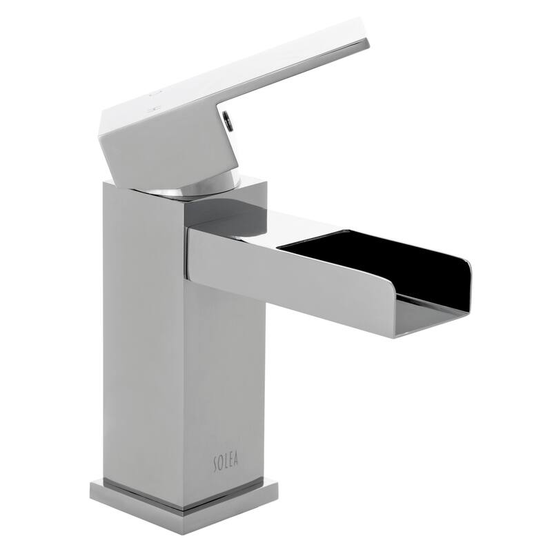 SAFAVIEH Solea Calm Waterfall 6-inch Chrome Single-handle Vessel Bathroom Faucet - 1.9" x 5.6" x 5.9"
