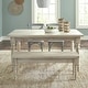 preview thumbnail 18 of 31, Grain Wood Furniture Valerie 63-inch Solid Wood Dining Table rustic  off-white