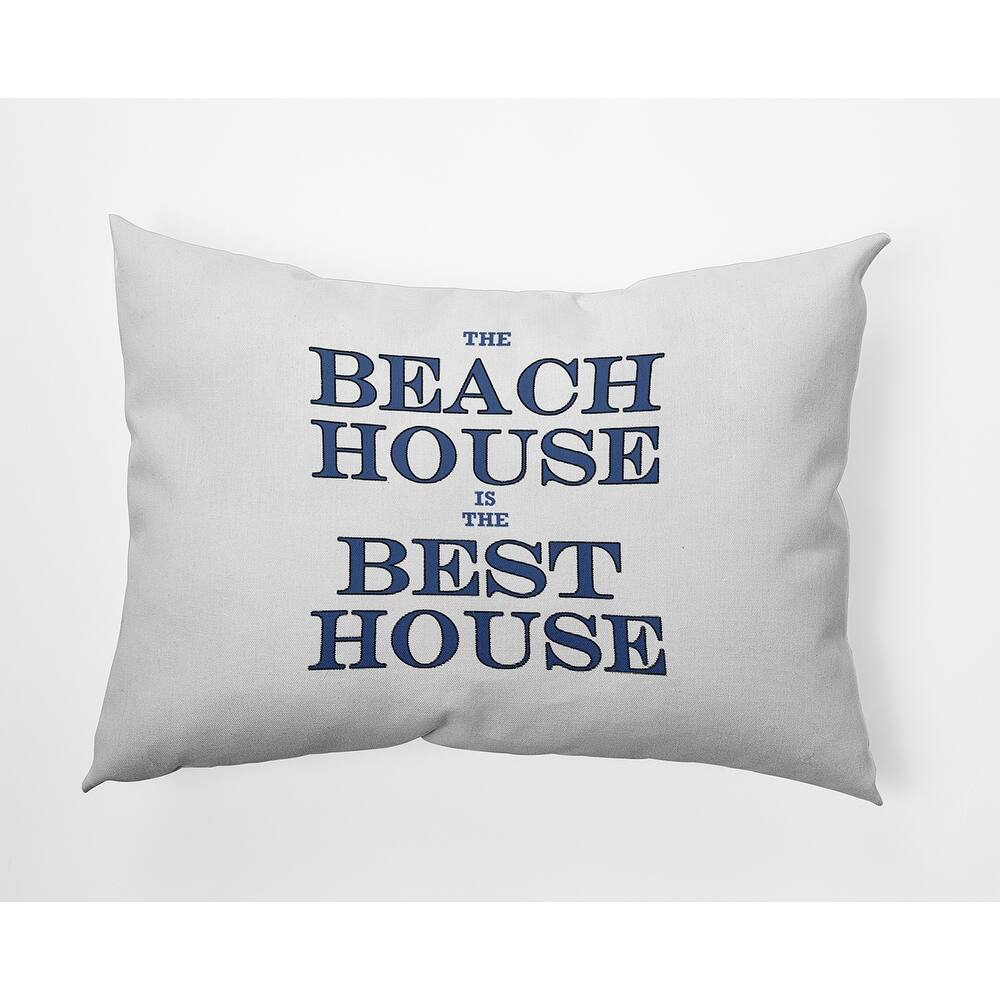 Beach House Best House Polyester Indoor/Outdoor Pillow