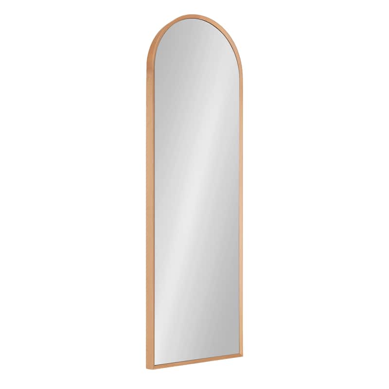 Kate and Laurel Nordlund Beechwood Frame Full-length Arch Wall Mirror - 16x48 - Natural