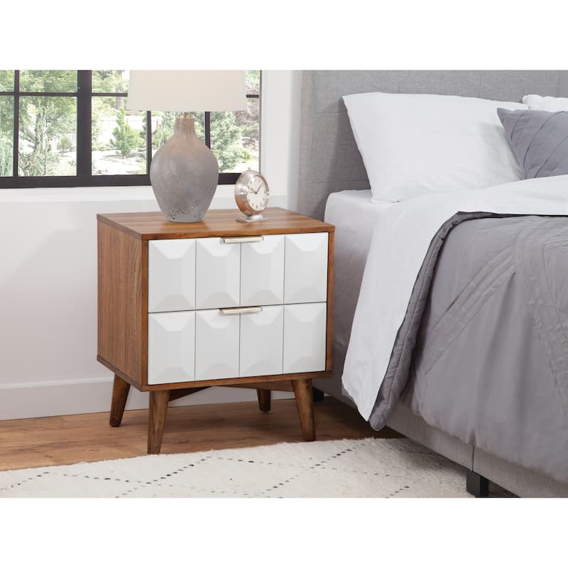 urnished Walnut Nightstand with English Dovetail Drawers
