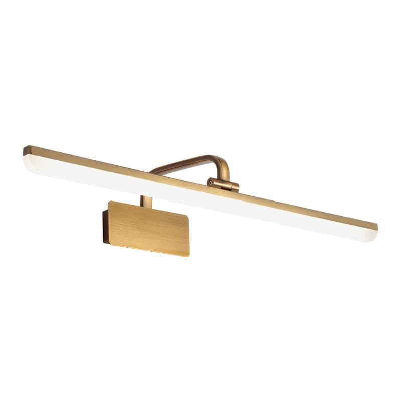 Minimalist Bathroom Linear LED Vanity Wall Light Brass Picture Light