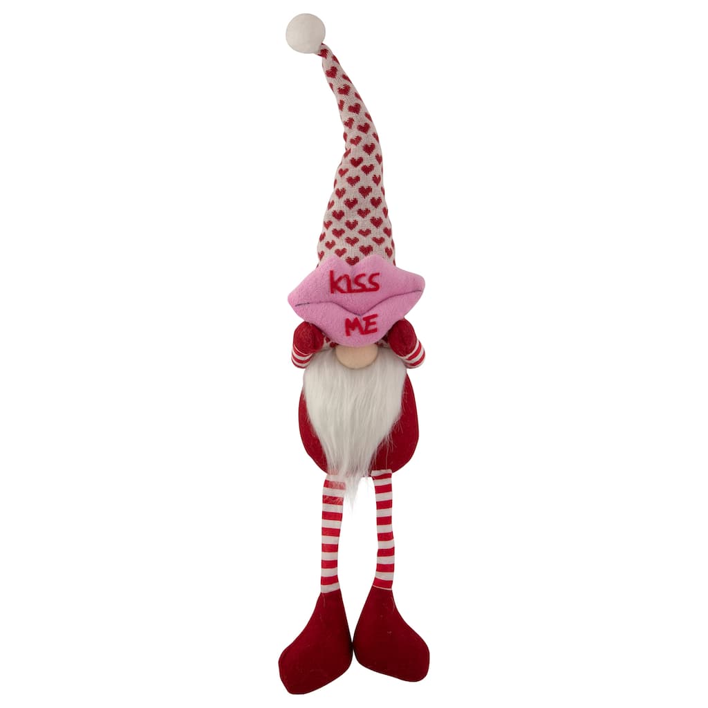 Sitting Kiss Me Lips Valentine's Day Gnome - 23"